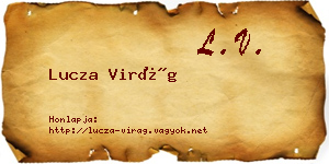 Lucza Virág névjegykártya
