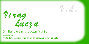 virag lucza business card