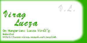 virag lucza business card